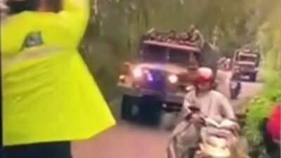 polisi longsor cisarua