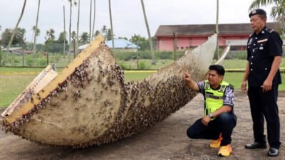 Serpihan Benda Diduga dari Luar Angkasa Ditemukan di Pantai Kampung Tanjung Malaysia